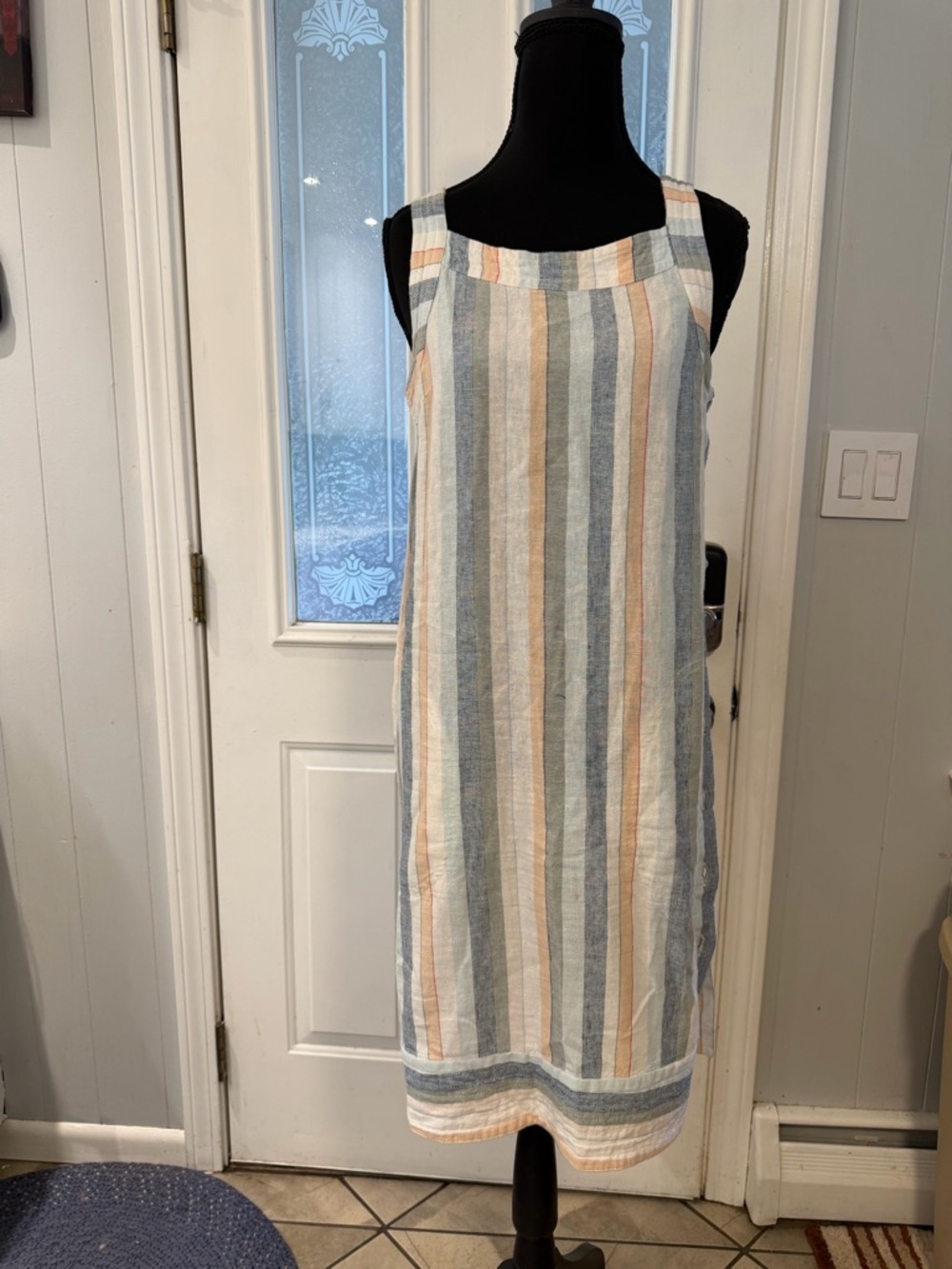 For Cynthia Pastel Striped Top in Mint, Peach, Light Blue